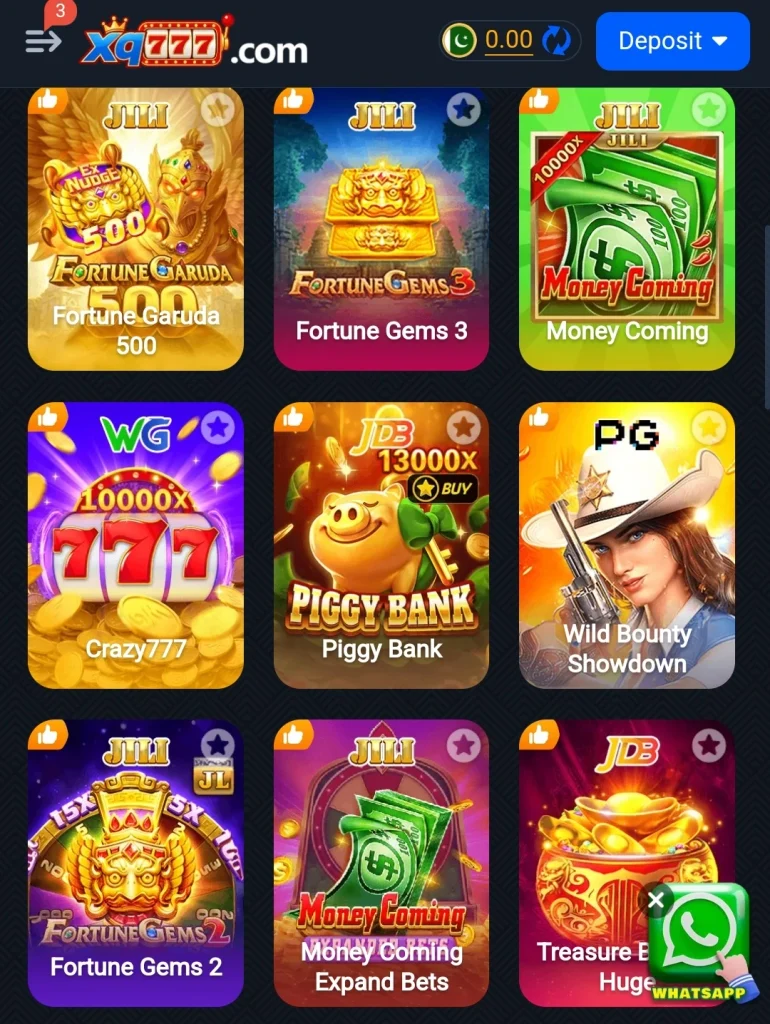 xq777 game categories