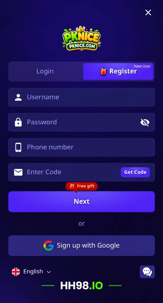 pknice game registration